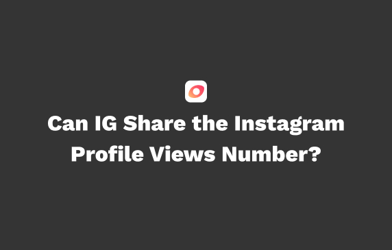 Can IG Share the Instagram Profile Views Number?