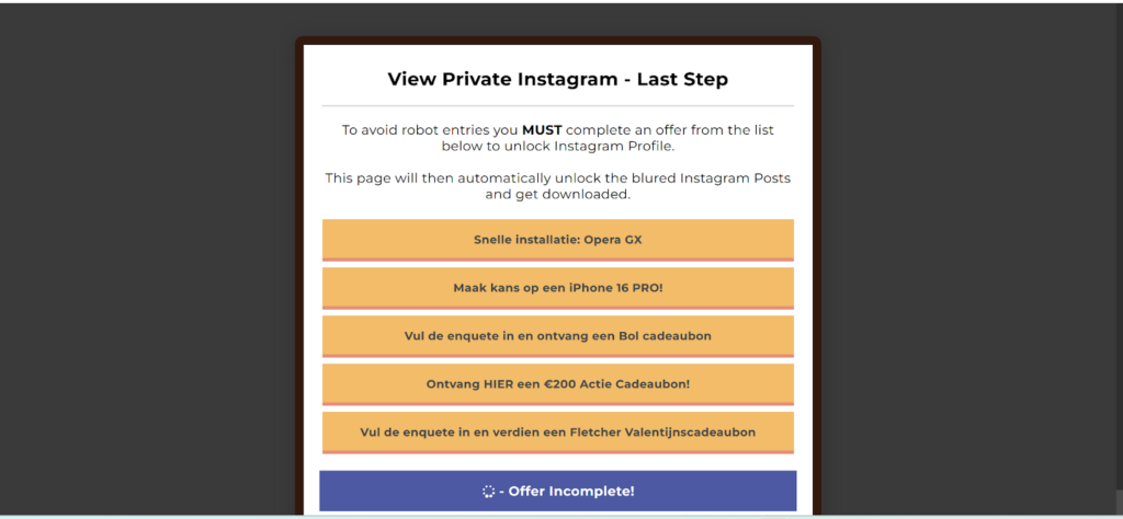Screenshot of the GWA website homepage displaying verification.